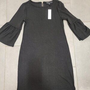 NWT White House Black Market Classic Black Shift Dress Sz XS MSRP $88